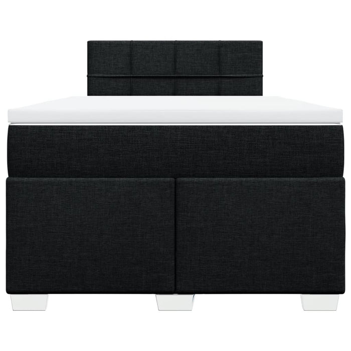 Pat box spring cu saltea, negru, 120x200 cm, textil - WALTI WALTI