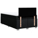 Pat box spring cu saltea, negru, 120x200 cm, textil - WALTI WALTI