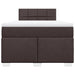 Pat box spring cu saltea, maro închis, 120x200 cm, textil - WALTI WALTI