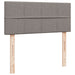 Pat box spring cu saltea, gri taupe, 120x200 cm, textil - WALTI WALTI