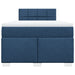 Pat box spring cu saltea, albastru, 120x200 cm, textil - WALTI WALTI