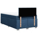 Pat box spring cu saltea, albastru, 120x200 cm, textil - WALTI WALTI
