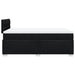 Pat box spring cu saltea, negru, 120x200 cm, textil - WALTI WALTI