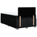 Pat box spring cu saltea, negru, 120x200 cm, textil - WALTI WALTI