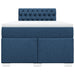 Pat box spring cu saltea, albastru, 120x200 cm, textil - WALTI WALTI