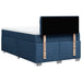Pat box spring cu saltea, albastru, 120x200 cm, textil - WALTI WALTI
