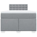 Pat continental cu saltea, gri deschis, 120x200 cm, textil - WALTI WALTI