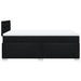 Pat box spring cu saltea, negru, 120x200 cm, textil - WALTI WALTI