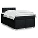 Pat box spring cu saltea, negru, 120x200 cm, textil - WALTI WALTI