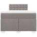 Pat box spring cu saltea, gri taupe, 120x200 cm, textil - WALTI WALTI