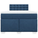 Pat box spring cu saltea, albastru, 120x200 cm, textil - WALTI WALTI