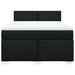 Pat box spring cu saltea, negru, 140x190 cm, textil - WALTI WALTI