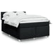 Pat box spring cu saltea, negru, 140x190 cm, textil - WALTI WALTI