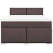 Pat box spring cu saltea, maro închis, 140x200 cm, textil - WALTI WALTI
