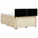 Pat box spring cu saltea, crem, 140x200 cm, textil - WALTI WALTI