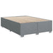 Pat box spring cu saltea, gri deschis, 140x190 cm, textil - WALTI WALTI