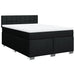 Pat box spring cu saltea, negru, 140x190 cm, textil - WALTI WALTI