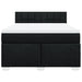 Pat box spring cu saltea, negru, 140x190 cm, textil - WALTI WALTI