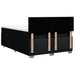 Pat box spring cu saltea, negru, 140x190 cm, textil - WALTI WALTI