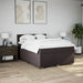 Pat box spring cu saltea, maro închis, 140x200 cm, textil - WALTI WALTI