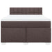 Pat box spring cu saltea, maro închis, 140x200 cm, textil - WALTI WALTI