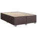 Pat box spring cu saltea, maro închis, 140x200 cm, textil - WALTI WALTI