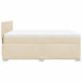 Pat box spring cu saltea, crem, 140x200 cm, textil - WALTI WALTI