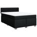 Pat box spring cu saltea, negru, 140x190 cm, textil - WALTI WALTI