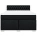Pat box spring cu saltea, negru, 140x190 cm, textil - WALTI WALTI