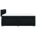 Pat box spring cu saltea, negru, 140x190 cm, textil - WALTI WALTI