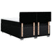 Pat box spring cu saltea, negru, 140x190 cm, textil - WALTI WALTI
