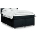 Pat box spring cu saltea, negru, 140x190 cm, textil - WALTI WALTI