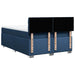 Pat box spring cu saltea, albastru, 140x200 cm, textil - WALTI WALTI
