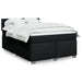 Pat box spring cu saltea, negru, 140x190 cm, textil - WALTI WALTI