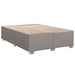 Pat box spring cu saltea, gri taupe, 140x200 cm, textil - WALTI WALTI