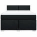 Pat box spring cu saltea, negru, 140x200 cm, textil - WALTI WALTI