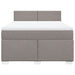 Pat continental cu saltea gri taupe 140x200 cm material textil - WALTI WALTI