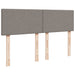 Pat continental cu saltea gri taupe 140x200 cm material textil - WALTI WALTI