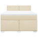 Pat continental cu saltea, crem, 140x200 cm, material textil - WALTI WALTI