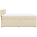 Pat continental cu saltea, crem, 140x200 cm, material textil - WALTI WALTI