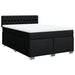 Pat box spring cu saltea, negru, 140x200 cm, textil - WALTI WALTI