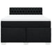 Pat box spring cu saltea, negru, 140x200 cm, textil - WALTI WALTI