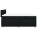 Pat box spring cu saltea, negru, 140x200 cm, textil - WALTI WALTI
