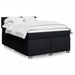 Pat box spring cu saltea, negru, 140x200 cm, textil - WALTI WALTI