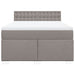 Pat continental cu saltea gri taupe 140x200 cm material textil - WALTI WALTI