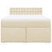 Pat continental cu saltea, crem, 140x200 cm, material textil - WALTI WALTI