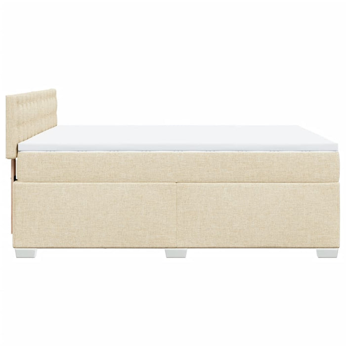 Pat continental cu saltea, crem, 140x200 cm, material textil - WALTI WALTI