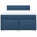 Pat continental cu saltea, albastru, 140x200cm, material textil - WALTI WALTI