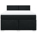 Pat box spring cu saltea, negru, 160x200 cm, textil - WALTI WALTI