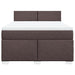 Pat box spring cu saltea, maro închis, 160x200 cm, textil - WALTI WALTI
